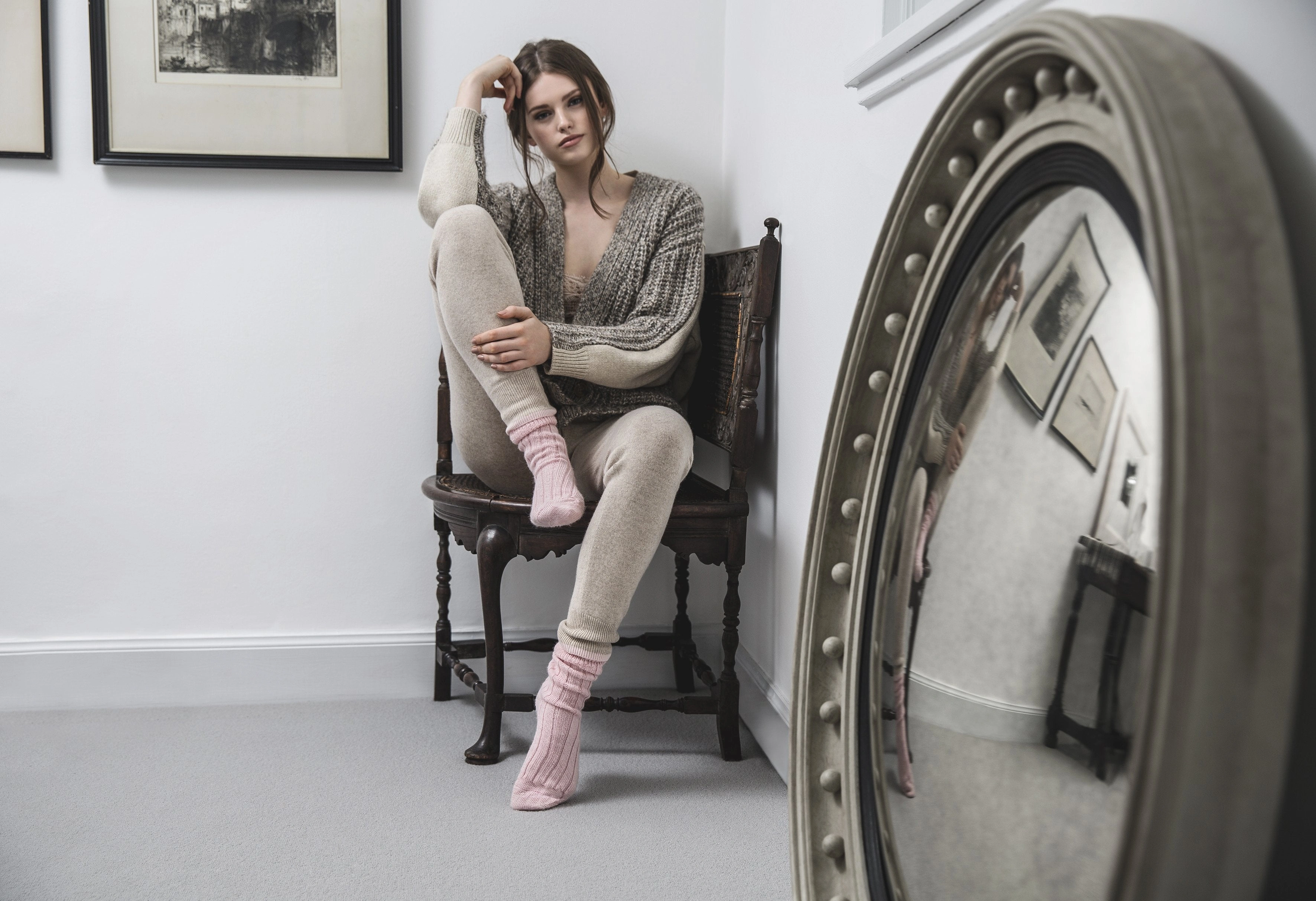 Cozy Alpaca Dreams: British Bed Socks Collection. Snuggle Up Tonight!